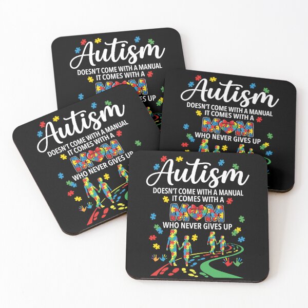 Artikelvorschau, Autismus-Bewusstseins-Mama kommt ohne Bedienungsanleitung entworfen und verkauft von FreshVibe Prints.