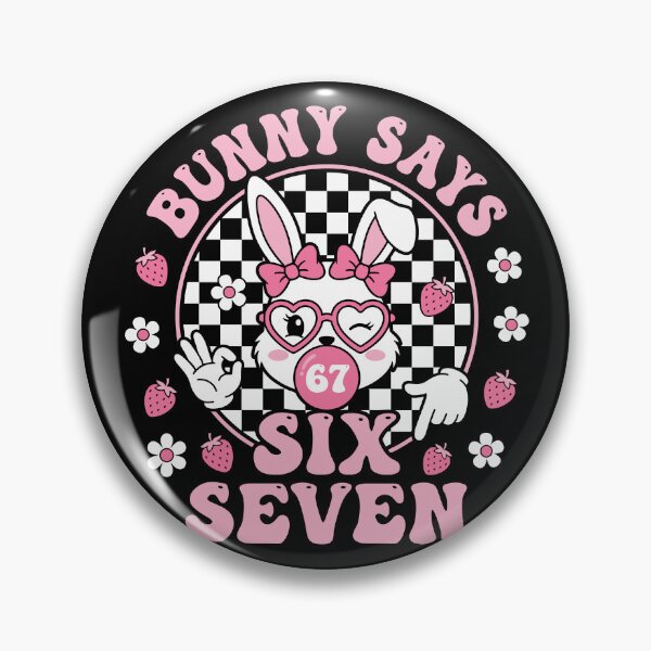 Item preview, 67 Funny Six Seven Meme Cute Rabbit Bunny designed and sold by Faissal Thomass.