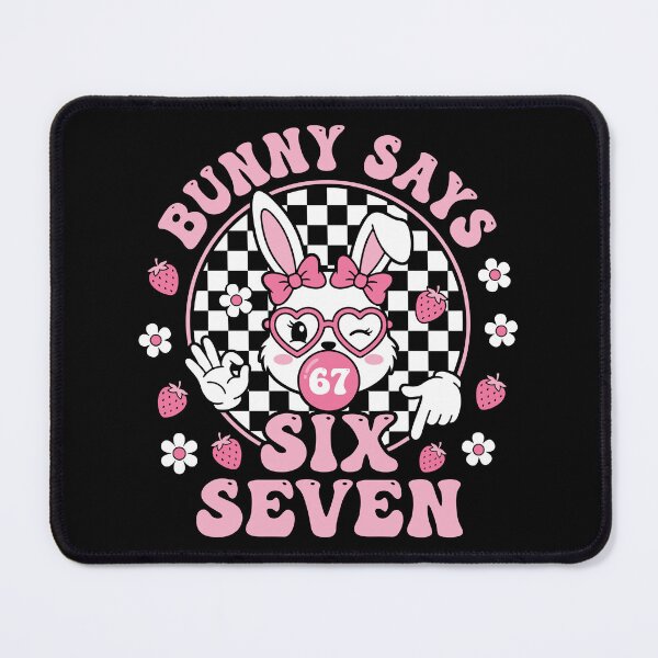 Item preview, 67 Funny Six Seven Meme Cute Rabbit Bunny designed and sold by Faissal Thomass.