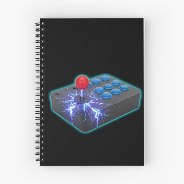 Item preview, Electric Retro Arcade Joystick - Neon Lightning Gaming Art designed and sold by powersunlight.