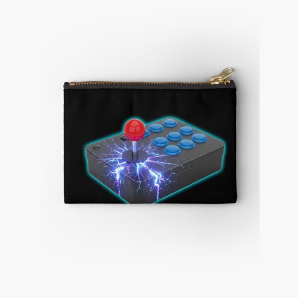 Item preview, Electric Retro Arcade Joystick - Neon Lightning Gaming Art designed and sold by powersunlight.