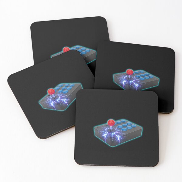 Item preview, Electric Retro Arcade Joystick - Neon Lightning Gaming Art designed and sold by powersunlight.