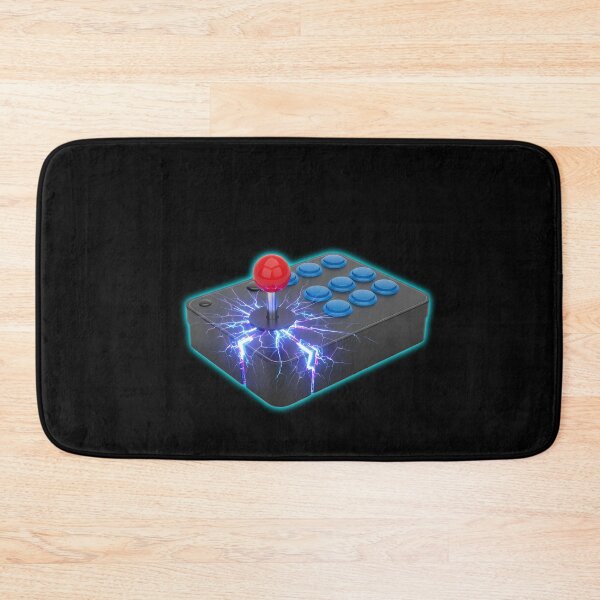 Item preview, Electric Retro Arcade Joystick - Neon Lightning Gaming Art designed and sold by powersunlight.