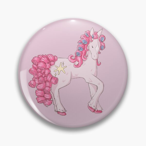 Item preview, Pink pony in hair rollers designed and sold by jucreats.png.