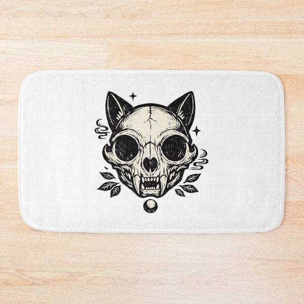 Item preview, Cat Skull – Dark Engraved designed and sold by LuveraxArt.