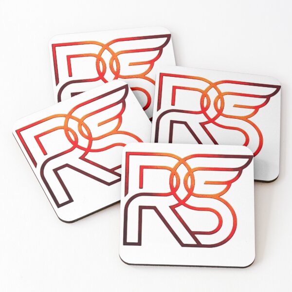 Item preview, Emblema alado RS - Logotipo con degradado de fuego - Símbolo de velocidad y libertad designed and sold by RS-Globalist-.