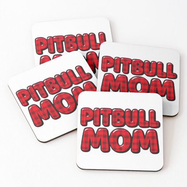 Item preview, Pitbull Mom Plaid Bubble Letters designed and sold by My Pitbull Place.