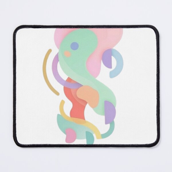 Item preview, Fluid Organic Shapes in Pink Blue and Mint Design designed and sold by Prints by Mat.