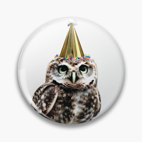 Item preview, Cute Owl in a Party Hat designed and sold by Mia's Menagerie.