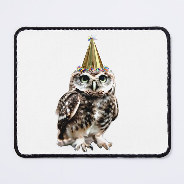Item preview, Cute Owl in a Party Hat designed and sold by Mia's Menagerie.