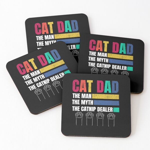 Item preview, Retro Cat Dad Shirt Funny Vintage Distressed Cat Lover Gift for Pet Owners designed and sold by LivingFullofFun.