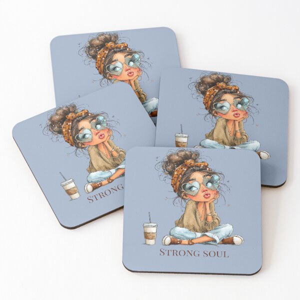 Item preview, Strong Soul Vintage Coffee Girl - Cozy & Healing Aesthetic designed and sold by Tania|Palabras que abrazan el alma .