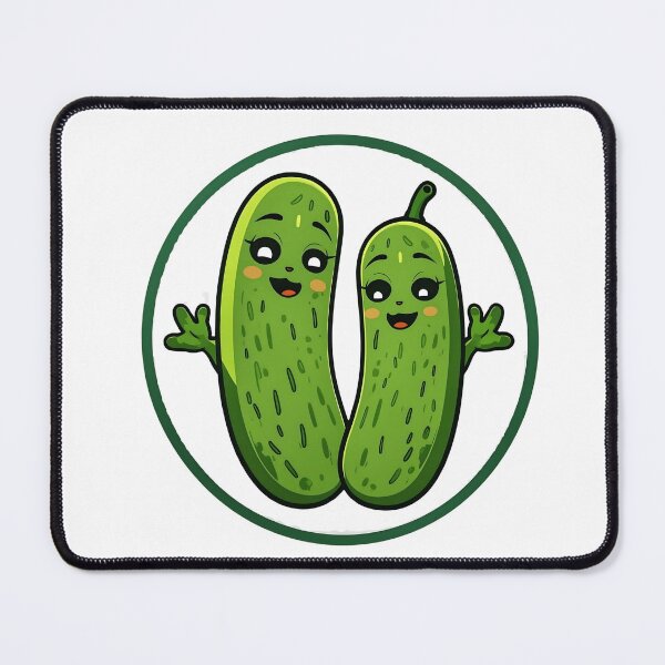 Item preview, Funny Pickle Couple Cute Kawaii Pickles Cartoon Food Lover Gift designed and sold by Basma Designs | Retro, Kawaii Shirts & Stickers.