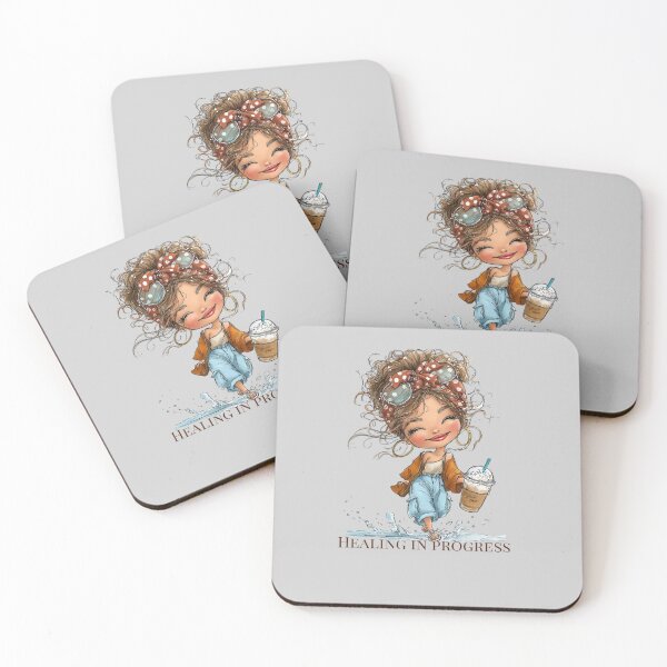 Item preview, Grow Slow Vintage Coffee Girl - Cozy & Healing Aesthetic designed and sold by Tania|Palabras que abrazan el alma .