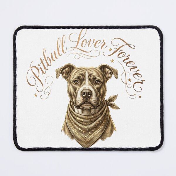Item preview, Pitbull Lover Forever fancy script designed and sold by My Pitbull Place.