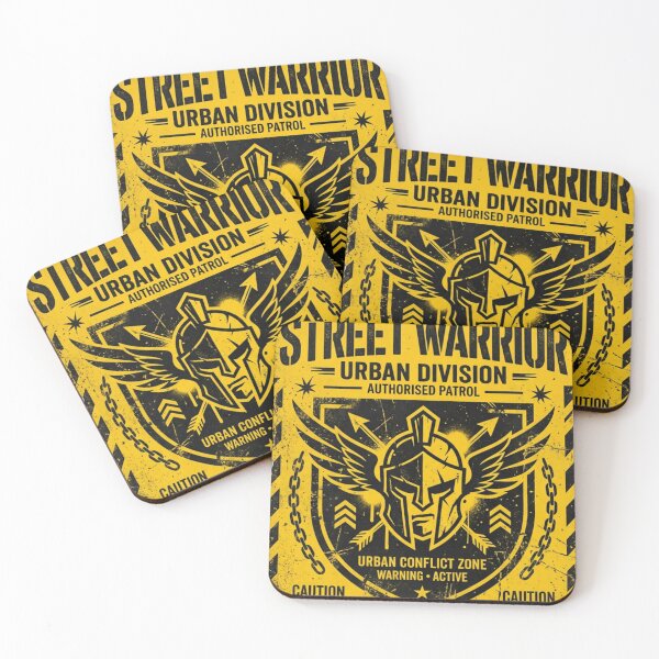 Item preview, Street Warrior T-Shirt – Urban Streetwear Graphic Tee – Minimal Football Terrace Style designed and sold by Street Warrior Clothing.