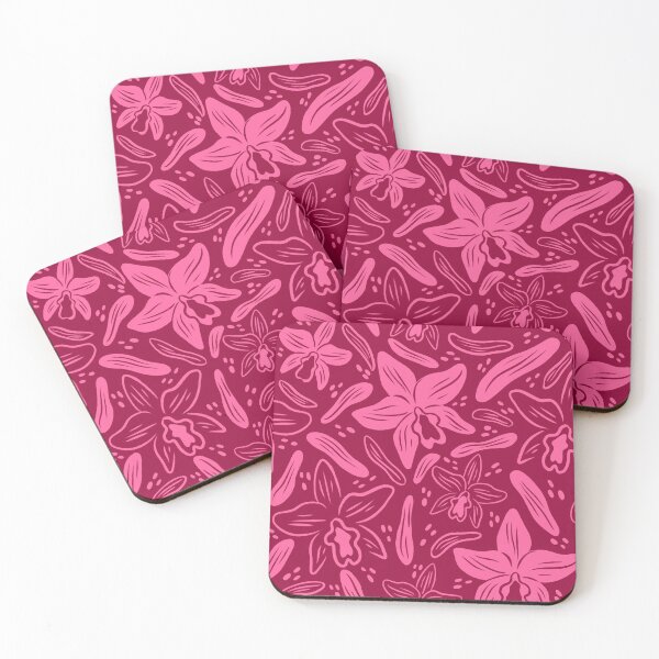 Item preview, monchrome orchid pattern designed and sold by KitschByKate.