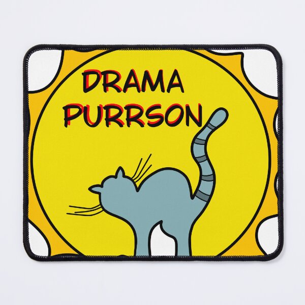 Item preview, Drama Purrson in Ornamental Cat Style designed and sold by anamariafischer.