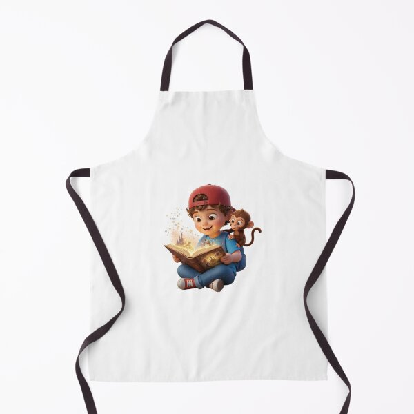 Item preview, Magical Storytime Book - Cute 3D Boy and Monkey Reading designed and sold by FarisFunStore.