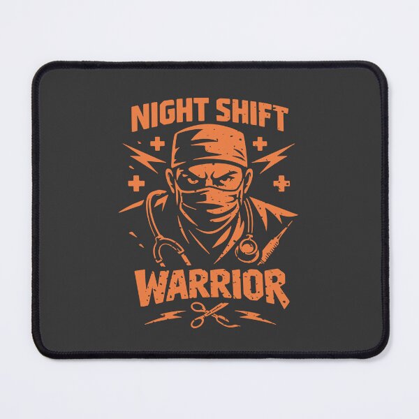 Item preview, Nurse Night Shift Warrior – Dark Graphic Nurse Hoodie, Nurse Week Gift designed and sold by KiwyStudio.