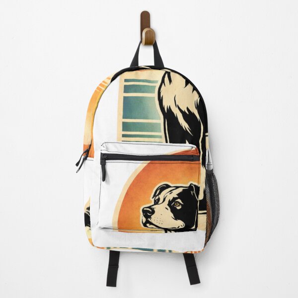 Item preview, Pitbull Retro Sunset Linocut T-Shirt | Vintage Dog Ocean Design designed and sold by ZEBBEDE - Minimal Streetwear .