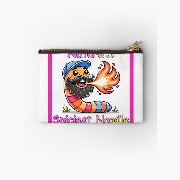 Item preview, Nature's Spiciest Noodle Funny Fire Breathing Worm-Pink designed and sold by BeardedFireworm.