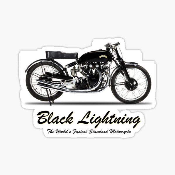 Vincent Black Lightning Stickers for Sale | Redbubble