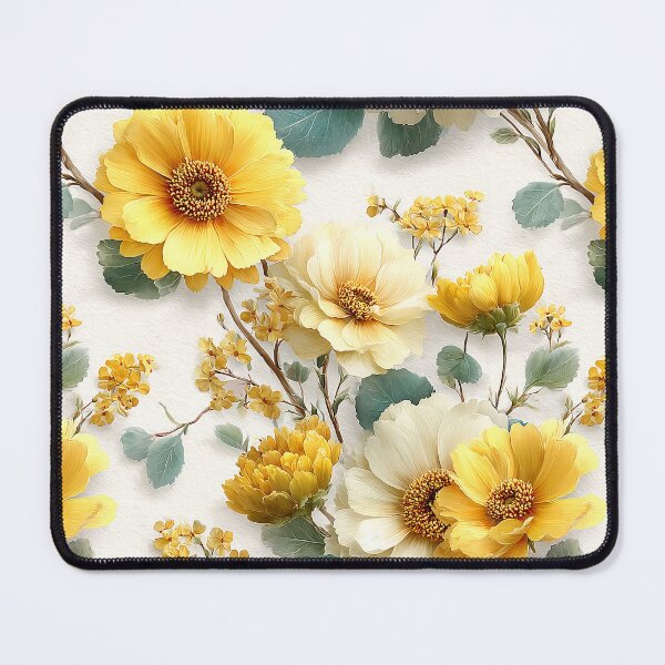 Item preview, Golden Sunflower Meadow Watercolor Pattern designed and sold by Nine Lives Studio.