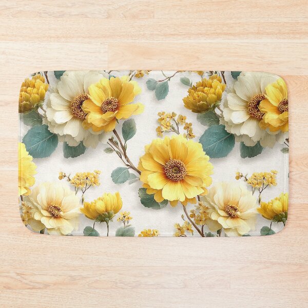 Item preview, Golden Sunflower Meadow Watercolor Pattern designed and sold by Nine Lives Studio.