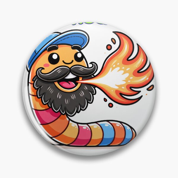 Item preview, Venomous but Adorable Funny Fire Breathing Worm-Neon Green designed and sold by BeardedFireworm.