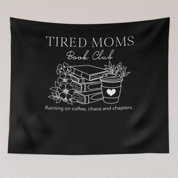 Item preview, Running On Coffee Chaos And Chapters Mom designed and sold by FreshVibe Prints.