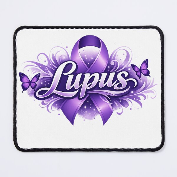 Item preview, Lupus Awareness Warrior Purple Butterfly Support Design designed and sold by EventDrop.