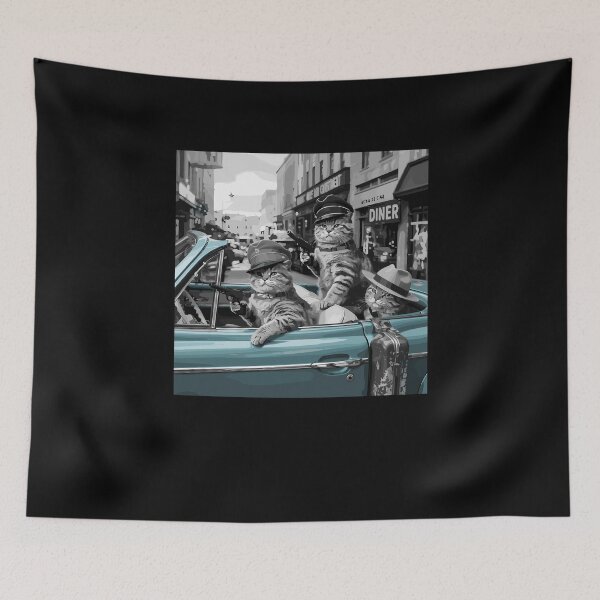 Item preview, Gangster Cats Gang Meme Illustration Art Street designed and sold by Dressed For  Duty.