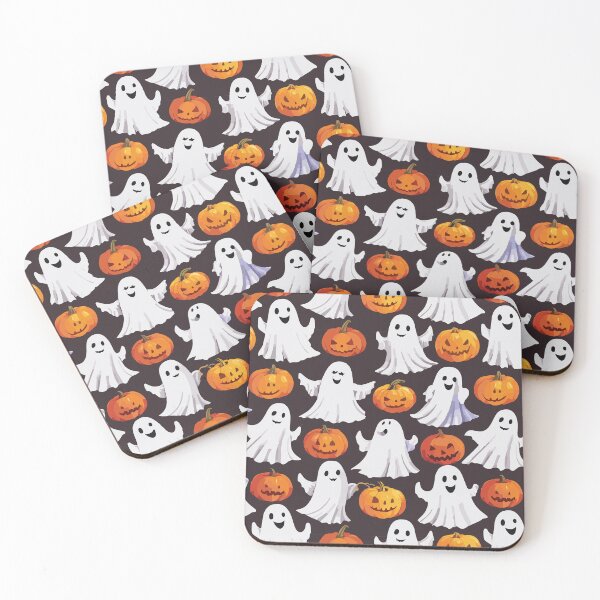 Item preview, Halloween Ghosts and Pumpkins Pattern designed and sold by BlueStarG8.