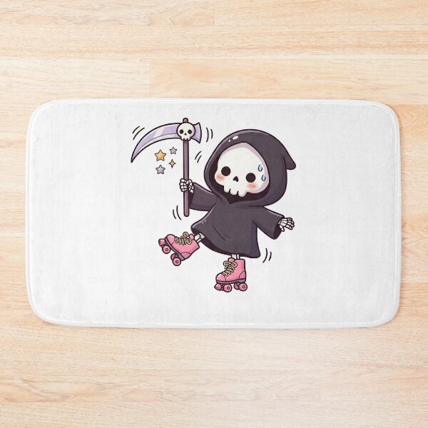 Item preview, Kawaii Grim Reaper on Roller Skates designed and sold by k3rstman1.