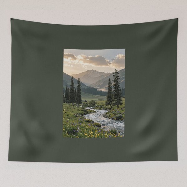 Item preview, The golden respite of the alpine valley designed and sold by Tordyna.