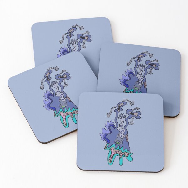 Item preview, Squiggly blue creature  designed and sold by Visceral Visual Art.