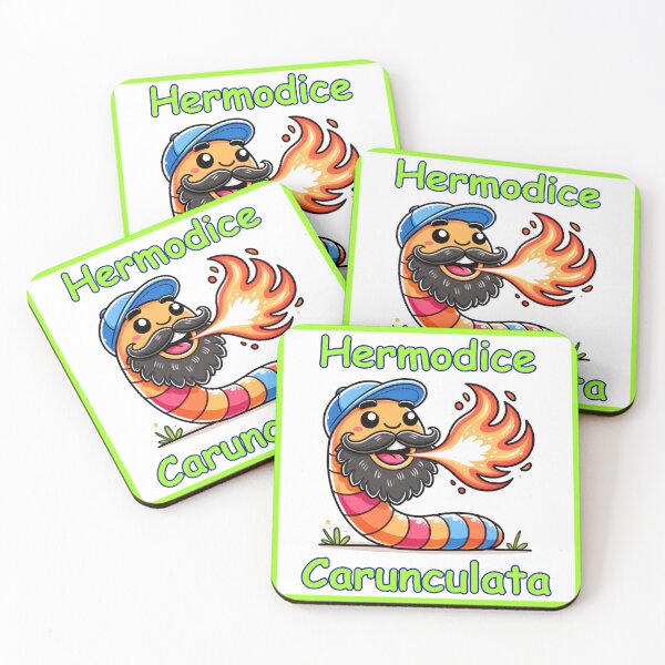 Item preview, Hermodice Carunculata Funny Fire Breathing Worm-Neon Green designed and sold by BeardedFireworm.