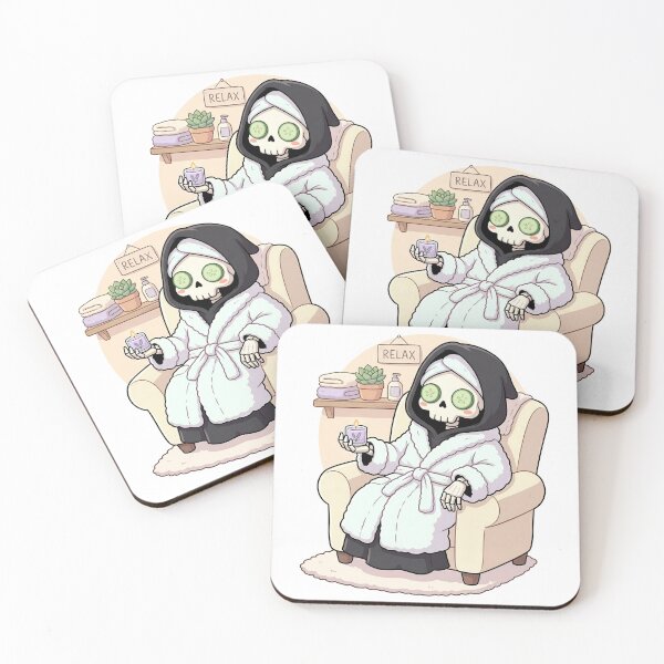 Item preview, Relaxing Grim Reaper Spa Day Self Care designed and sold by k3rstman1.