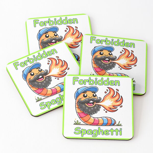 Item preview, Forbidden Spaghetti Funny Fire Breathing Worm-Neon Green designed and sold by BeardedFireworm.