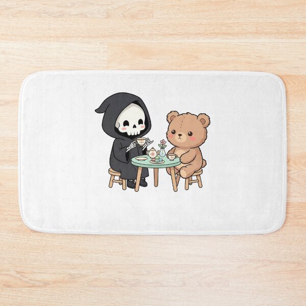 Item preview, Kawaii Grim Reaper and Teddy Bear Tea Party designed and sold by k3rstman1.