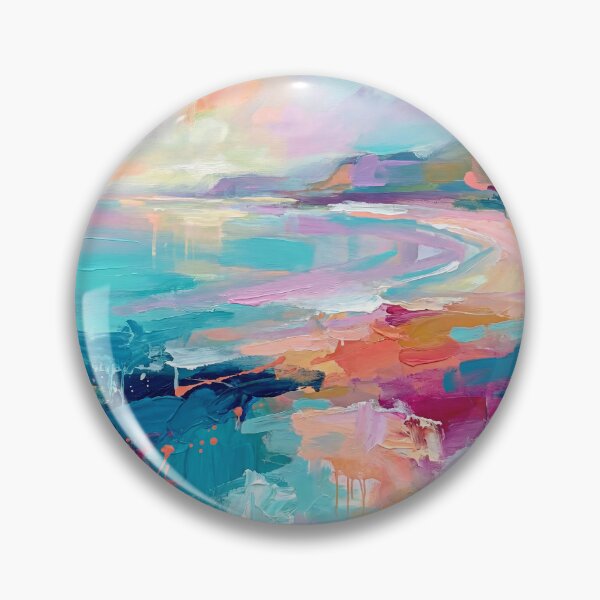 Item preview, Colourful Abstract Ballygally Beach Antrim Coast Art designed and sold by Printpix.