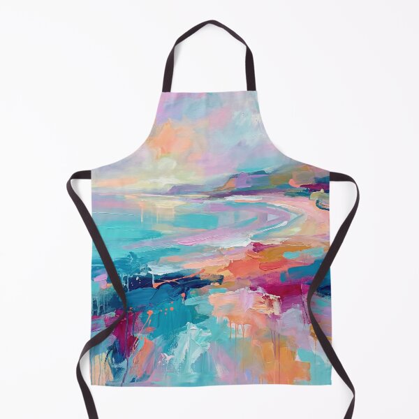 Item preview, Colourful Abstract Ballygally Beach Antrim Coast Art designed and sold by Printpix.