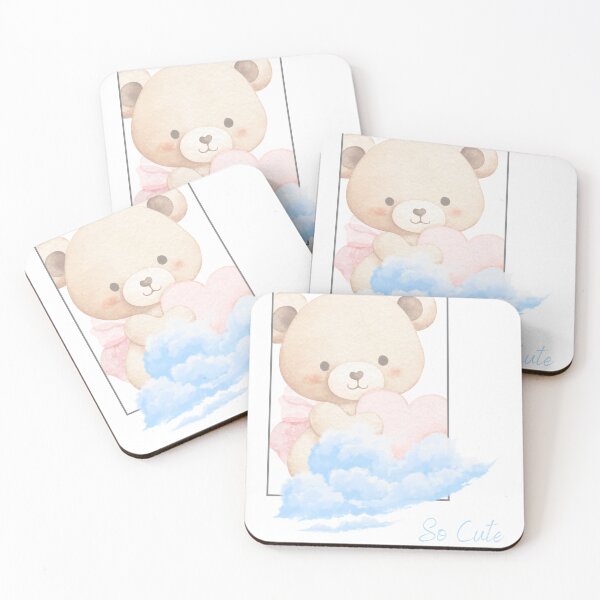 Item preview, So Cute Teddy Bear – Kawaii Cloud Love designed and sold by MerchWSzpilkach.