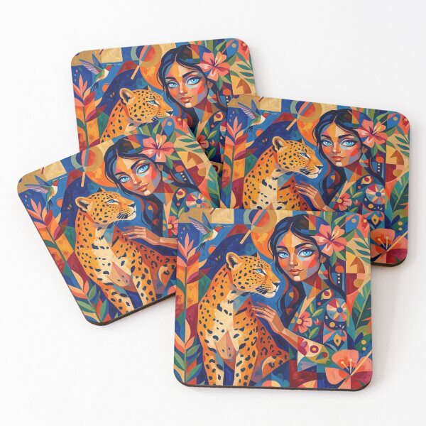 Item preview, A woman and a leopard. designed and sold by Natalia-Vlad.