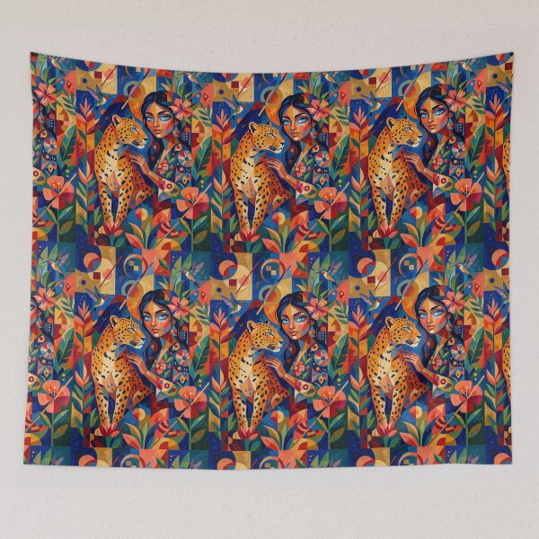 Item preview, A woman and a leopard. designed and sold by Natalia-Vlad.