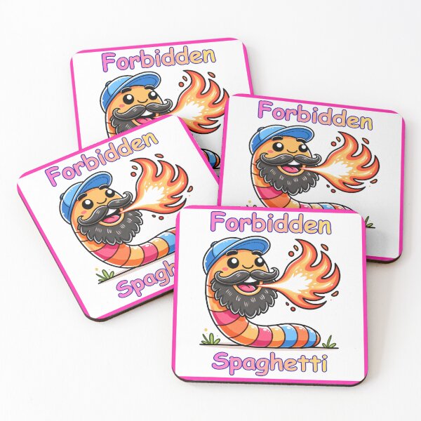 Item preview, Forbidden Spaghetti Funny Fire Breathing Worm-Pink designed and sold by BeardedFireworm.