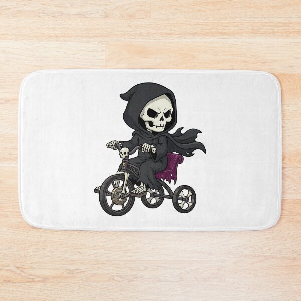 Item preview, Grim Reaper Skeleton Riding Tricycle Gothic Cartoon designed and sold by k3rstman1.