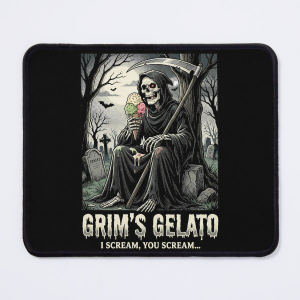 Item preview, Grims Gelato Funny Grim Reaper Ice Cream Halloween designed and sold by k3rstman1.