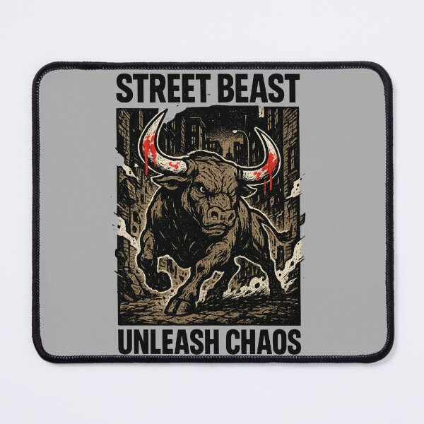 Item preview, Grunge Raging Bull Street Art designed and sold by SholoStudio.